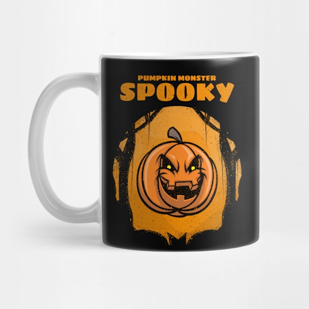 Pumpkin Monster Spooky by AladdinHub